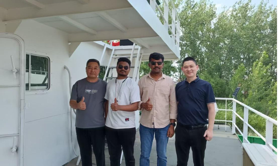 江苏海中洲船业有限公司优质服务获印度客户高度赞誉