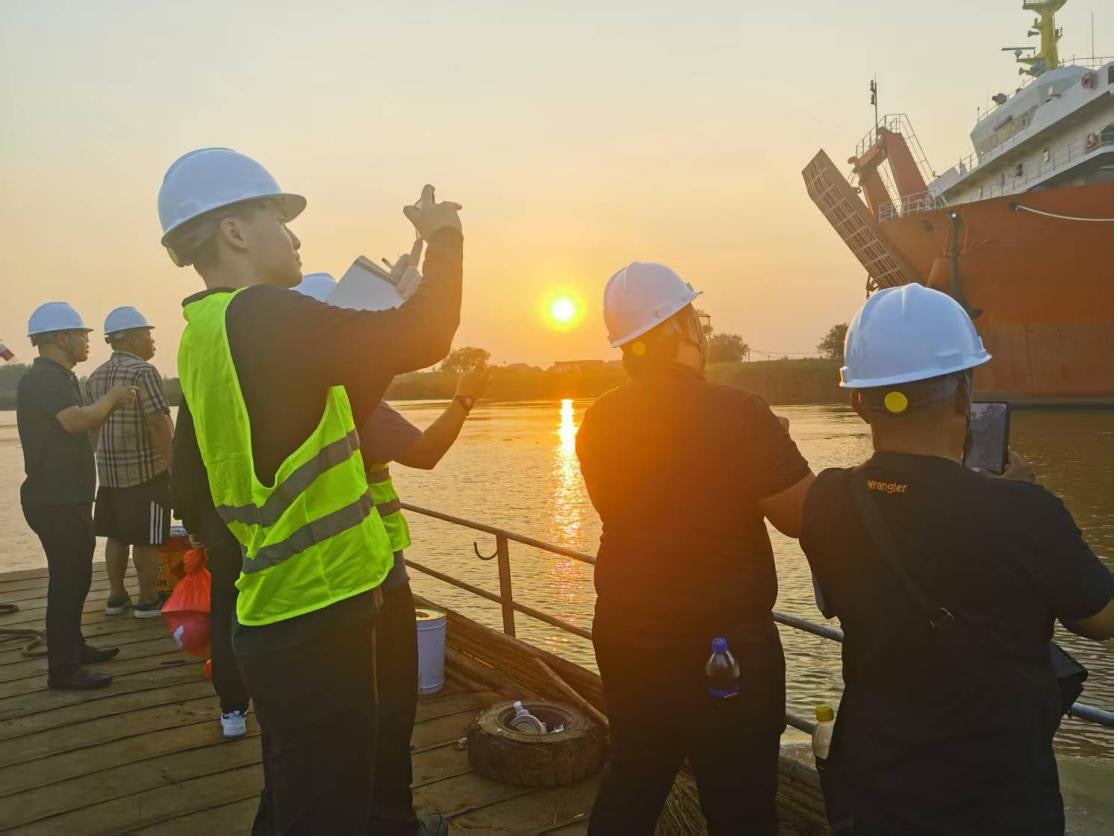 International Classification Society Surveyors Conduct Ship Inspection at Jiangsu Haizhongzhou Shipbuilding Co., Ltd.