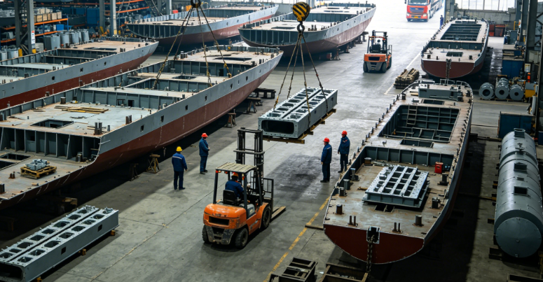 The "Supply Chain Warfare" Inside the Shipyard – Logistics Organization during the Vessel Docking (Erection) Stage