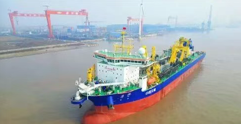 Asia's Largest! China's Independently Developed Super-Large Trailing Suction Hopper Dredger Sets Sail.