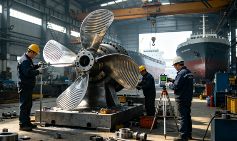 Thruster Installation: Scraping Fit and Zero-Position Calibration of Azimuth Thrusters