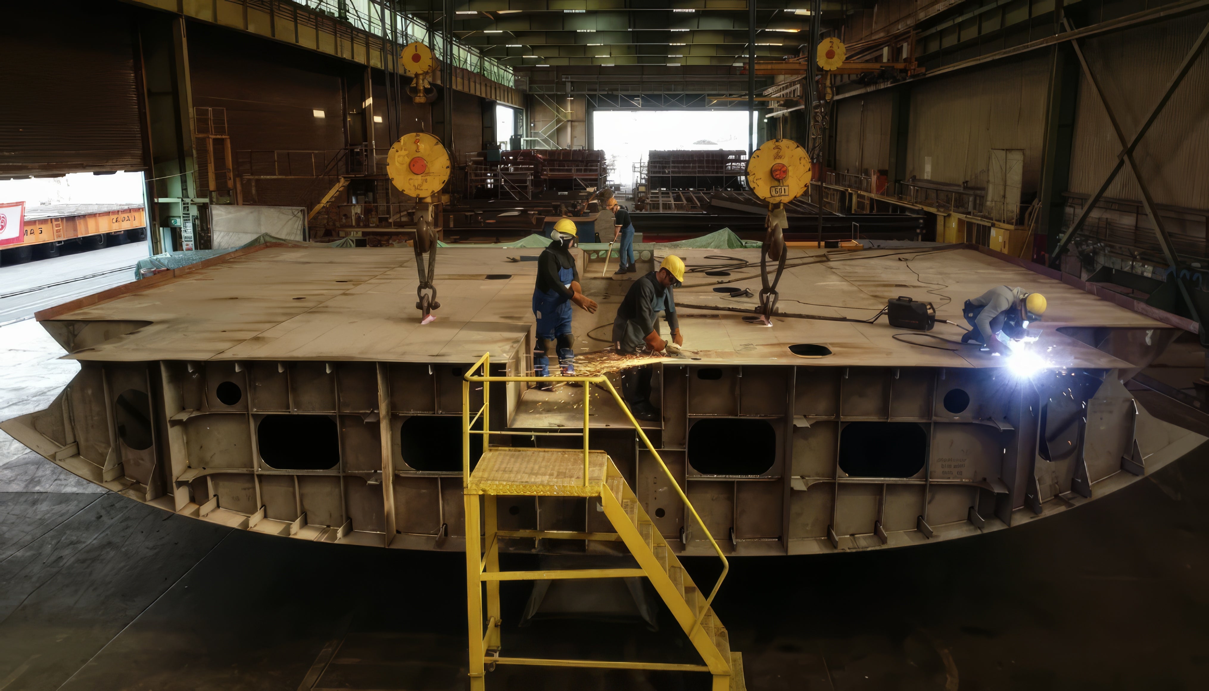 BARGE À TRÉMIE SPLITÉE DE 950 m3